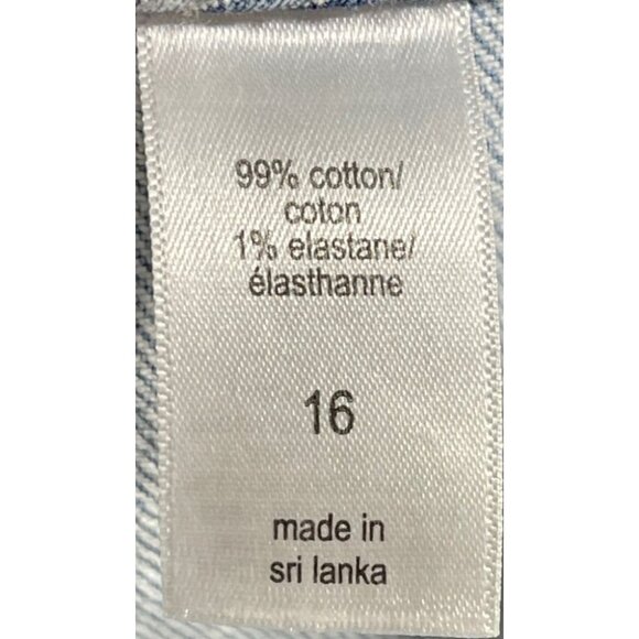 M Jeans by Maurices Womens 3.5" A-Line Shortie High Rise Denim Shorts Size 16 - Picture 6 of 6